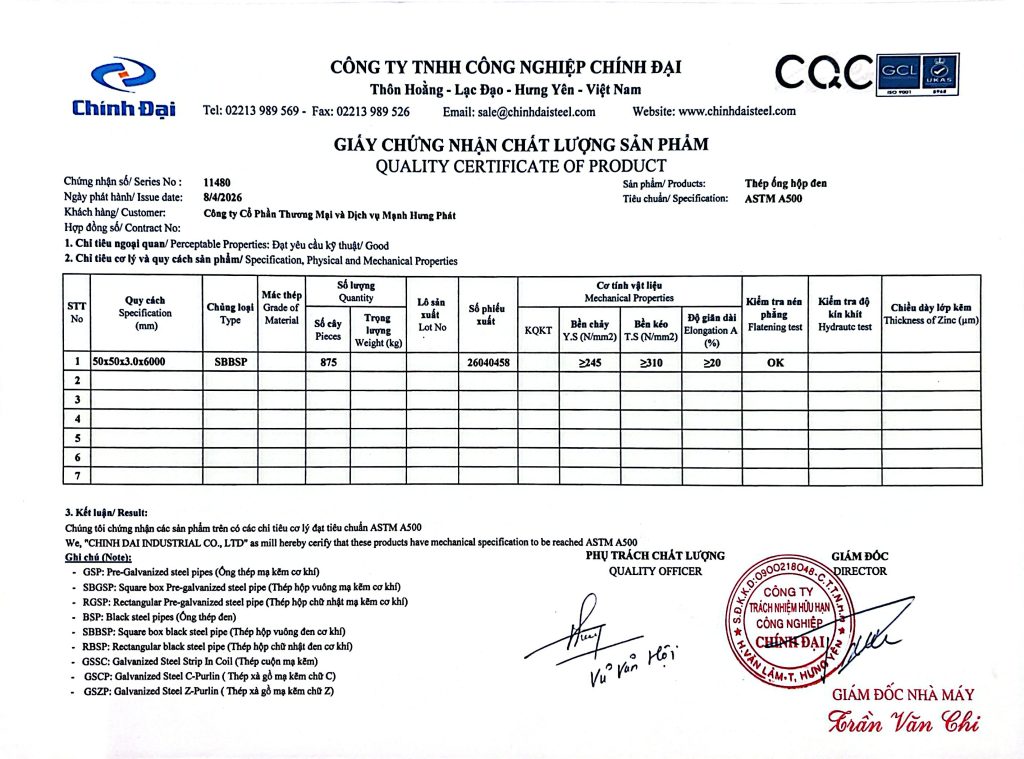 Chứng nhận xuất xứ hàng hoá
