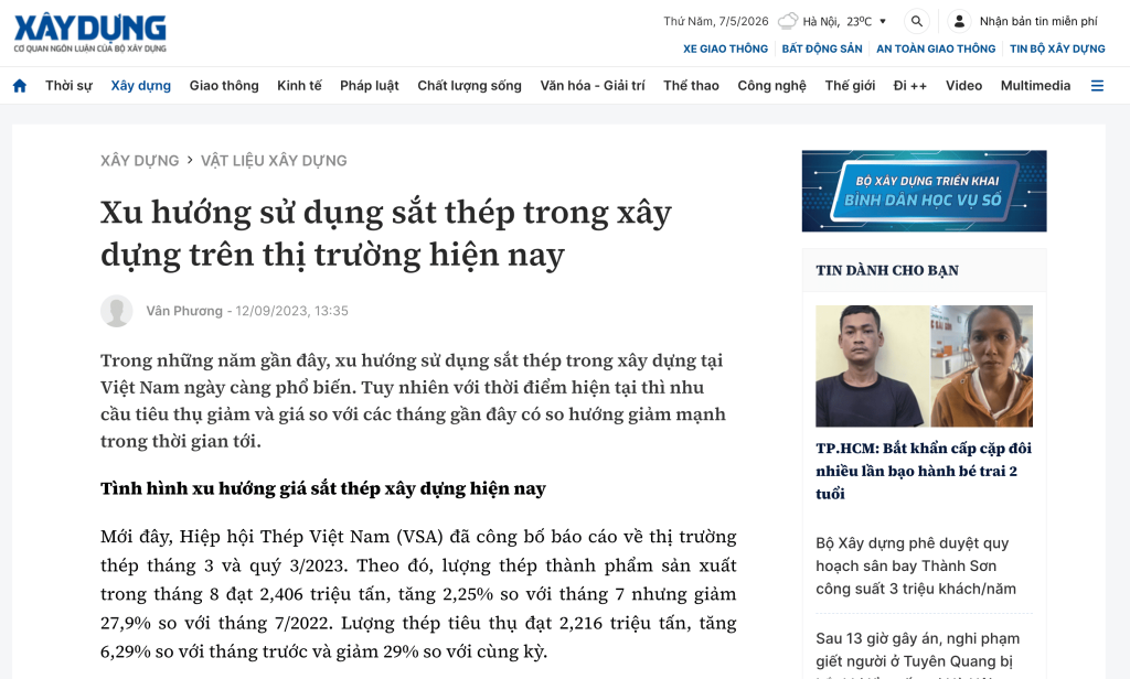 Báo Xây Dựng