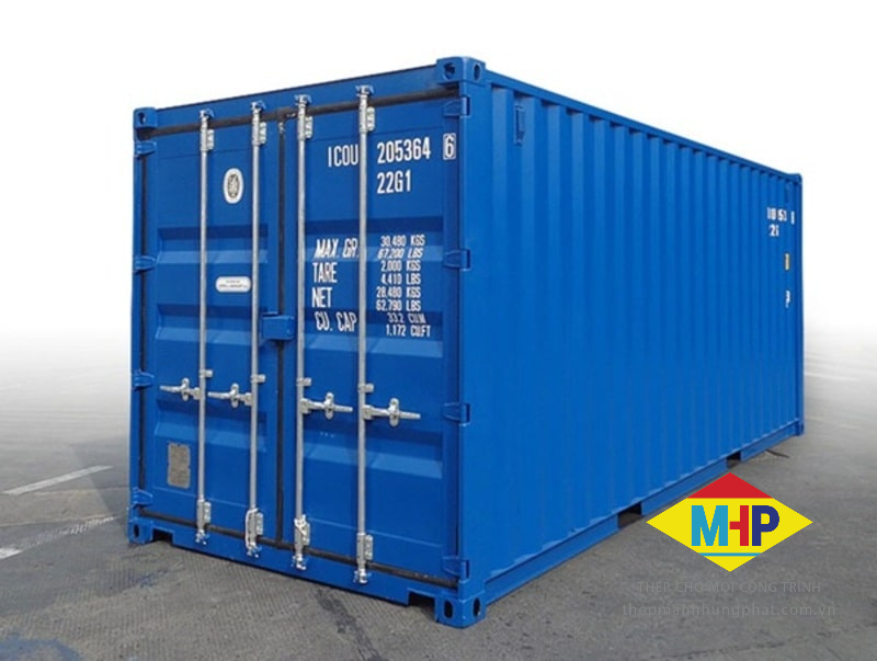 Thép tấm mạ kẽm được dùng làm container vận chuyển