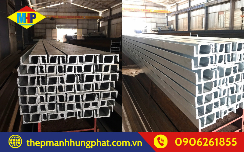 Thép U mạ kẽm nhúng nóng và mạ kẽm điện phân phù hợp cho công trình